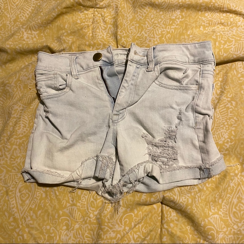Light wash blue shorts